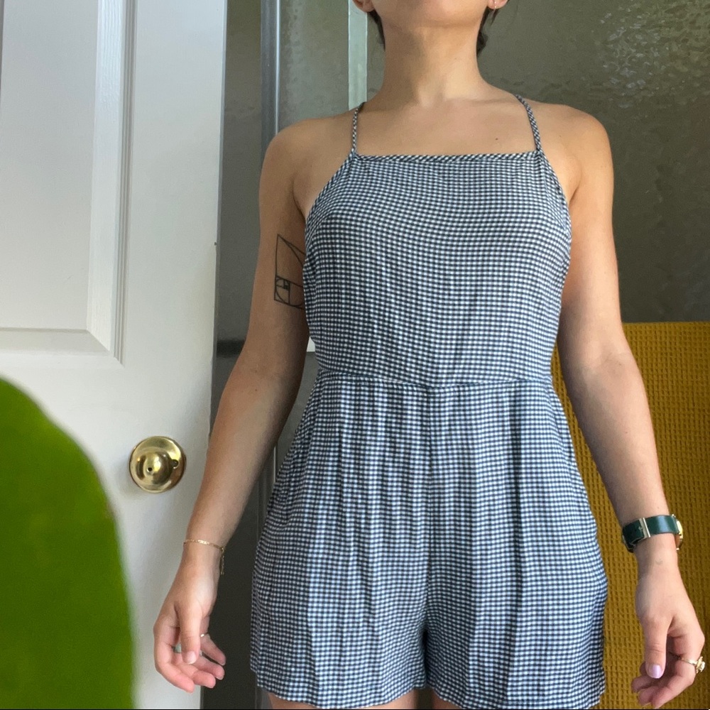 American Apparel Gingham Romper